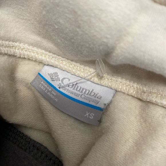 Grey and White..Colombia Slim-Fit Sweatshirt w/pockets and drawstring neck line - Picture 7 of 7